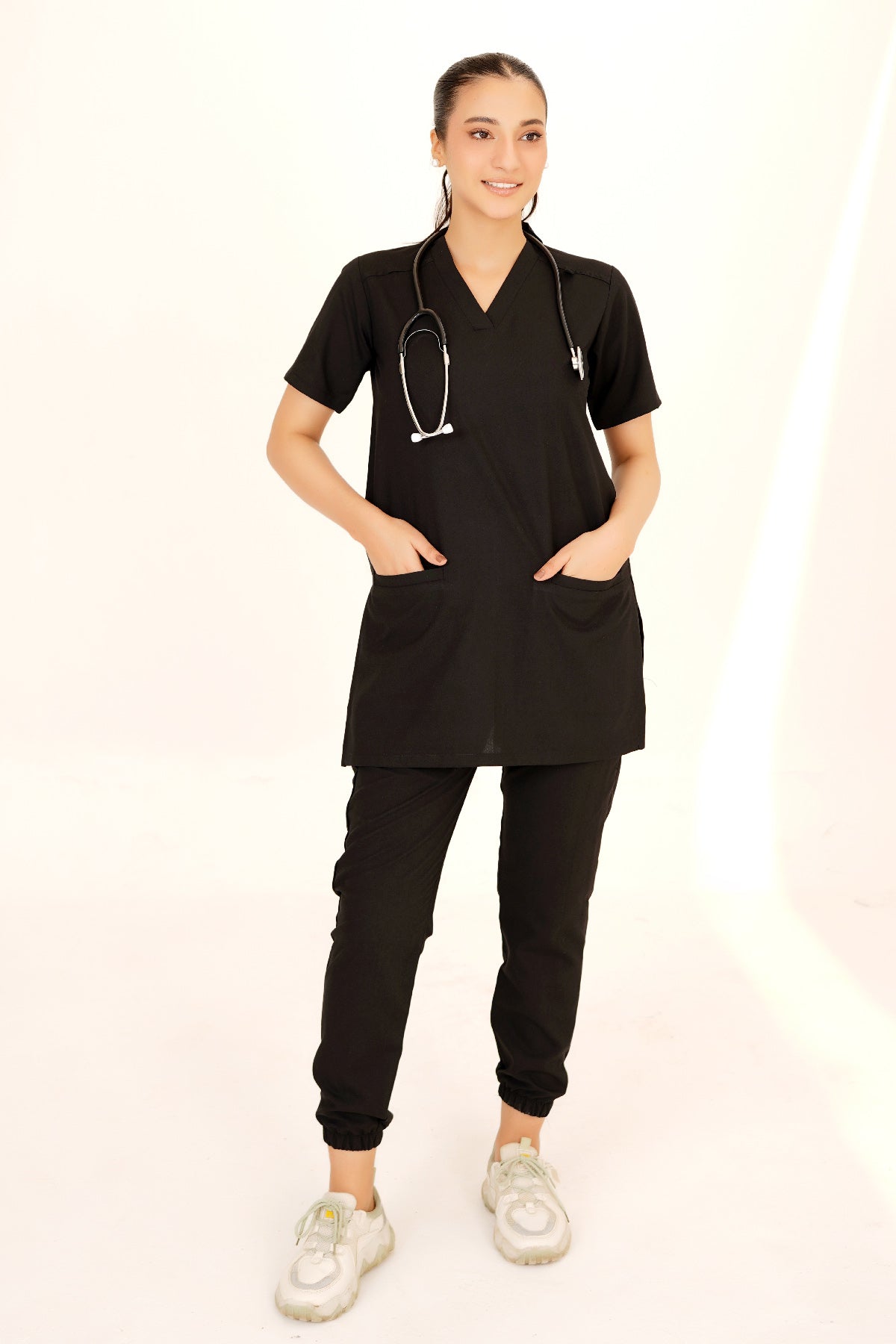V-Neck 2Pockets Scrub-Kit