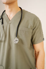 V-Neck 4Pockets Scrub-Kit