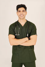 V-Neck 4 Pockets Scrub-Kit