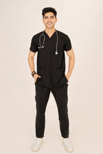 V-Neck 4 Pockets Scrub-Kit