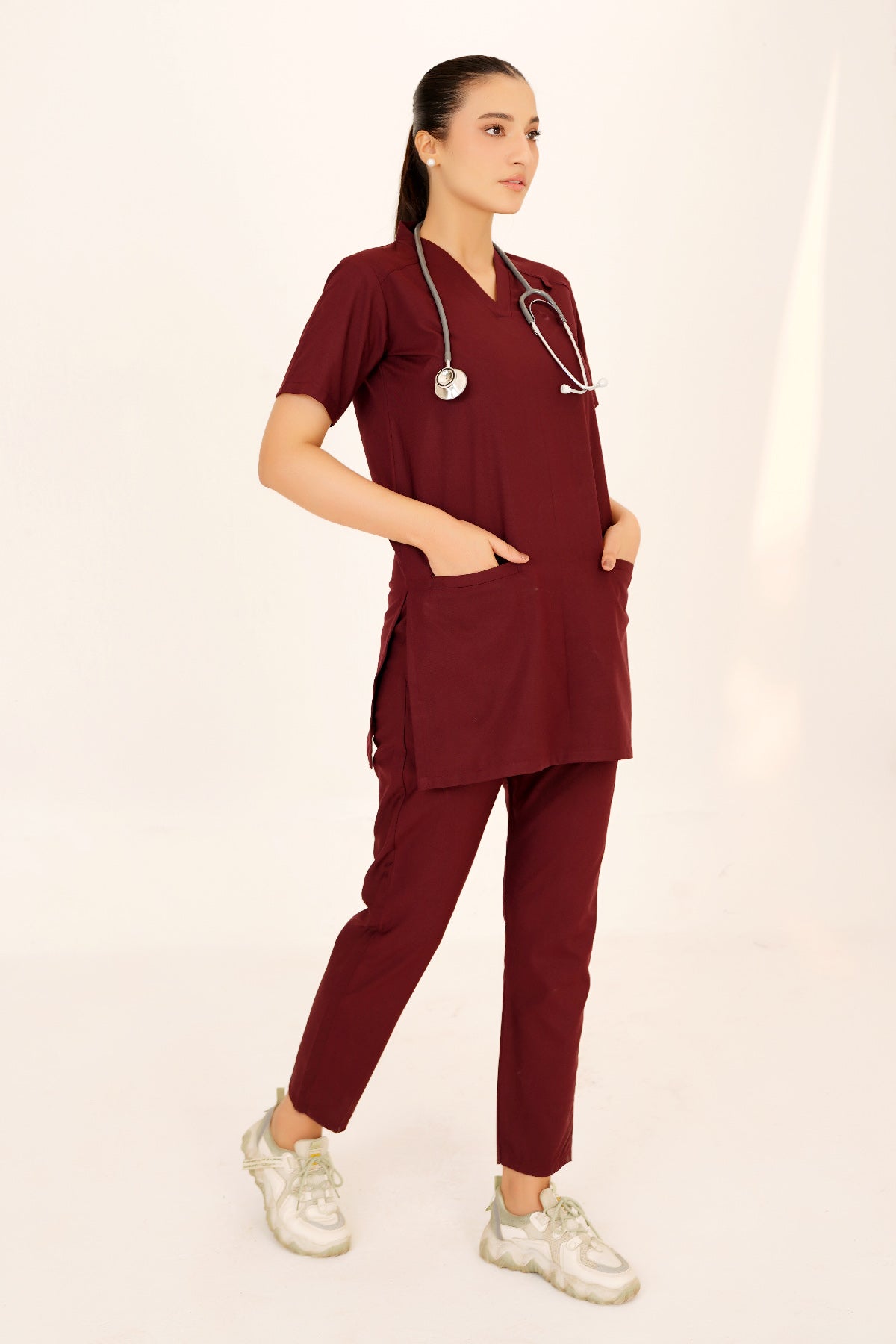 V-Neck 2Pockets Scrub-Kit