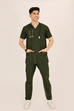 V-Neck 4 Pockets Scrub-Kit
