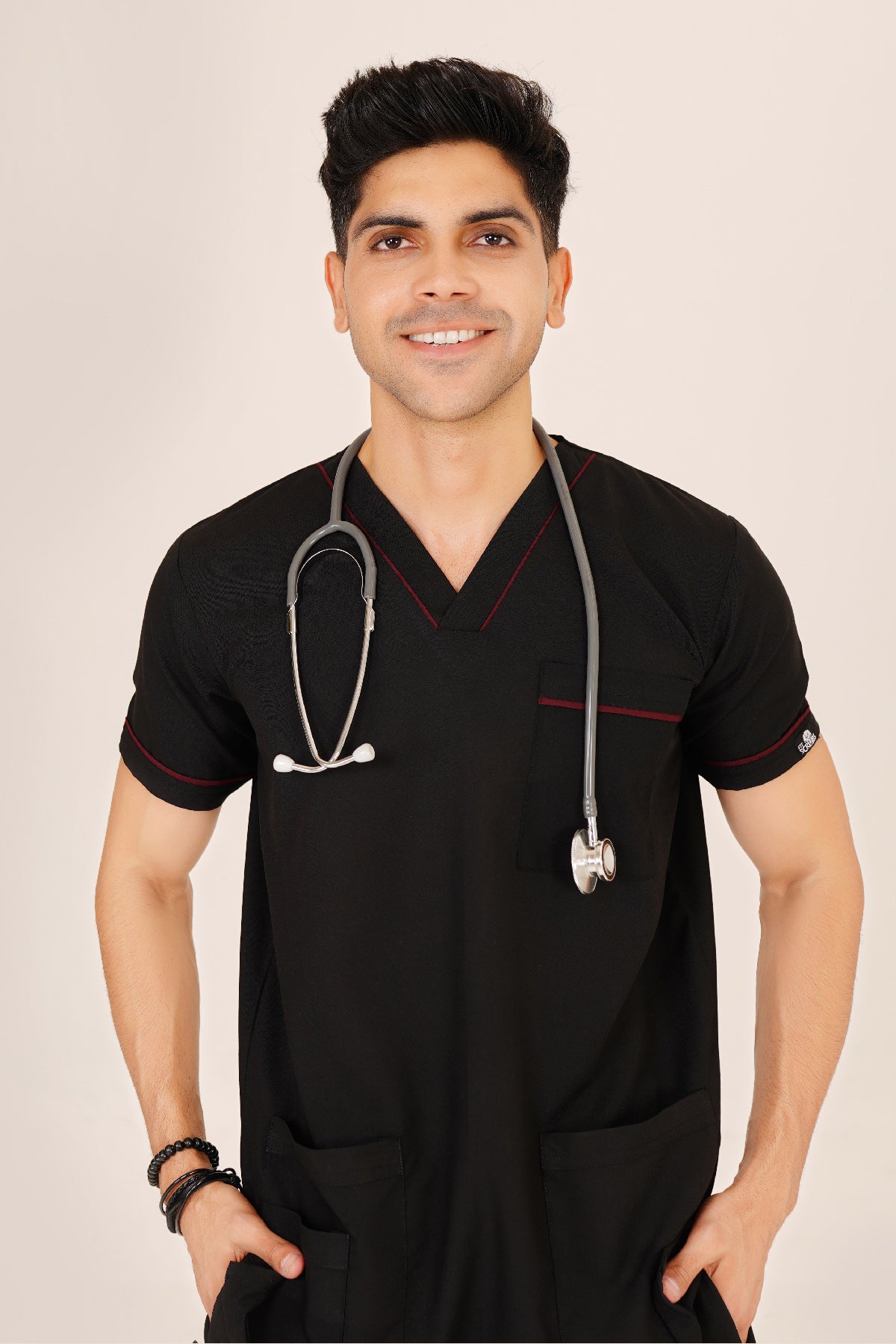 V-Neck 4 Pockets Scrub-Kit