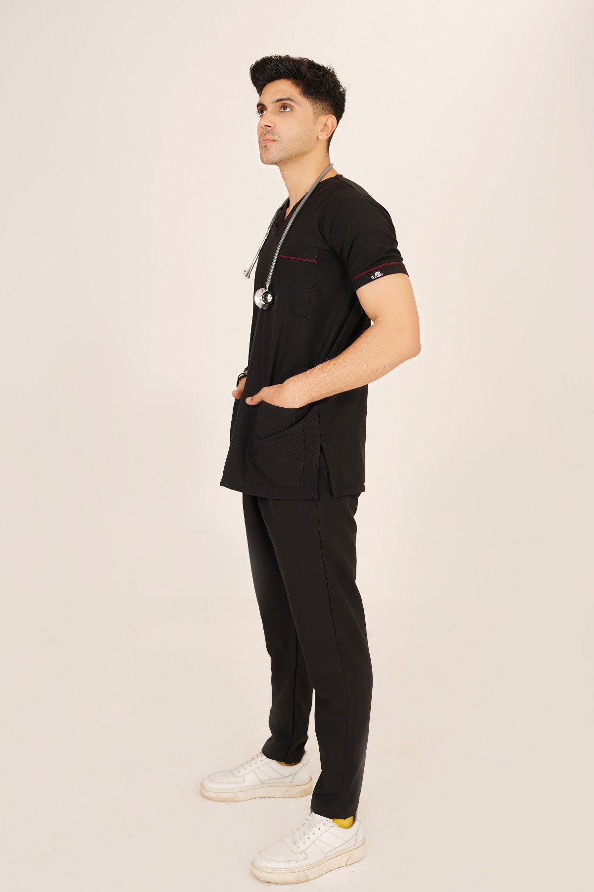 V-Neck 4 Pockets Scrub-Kit