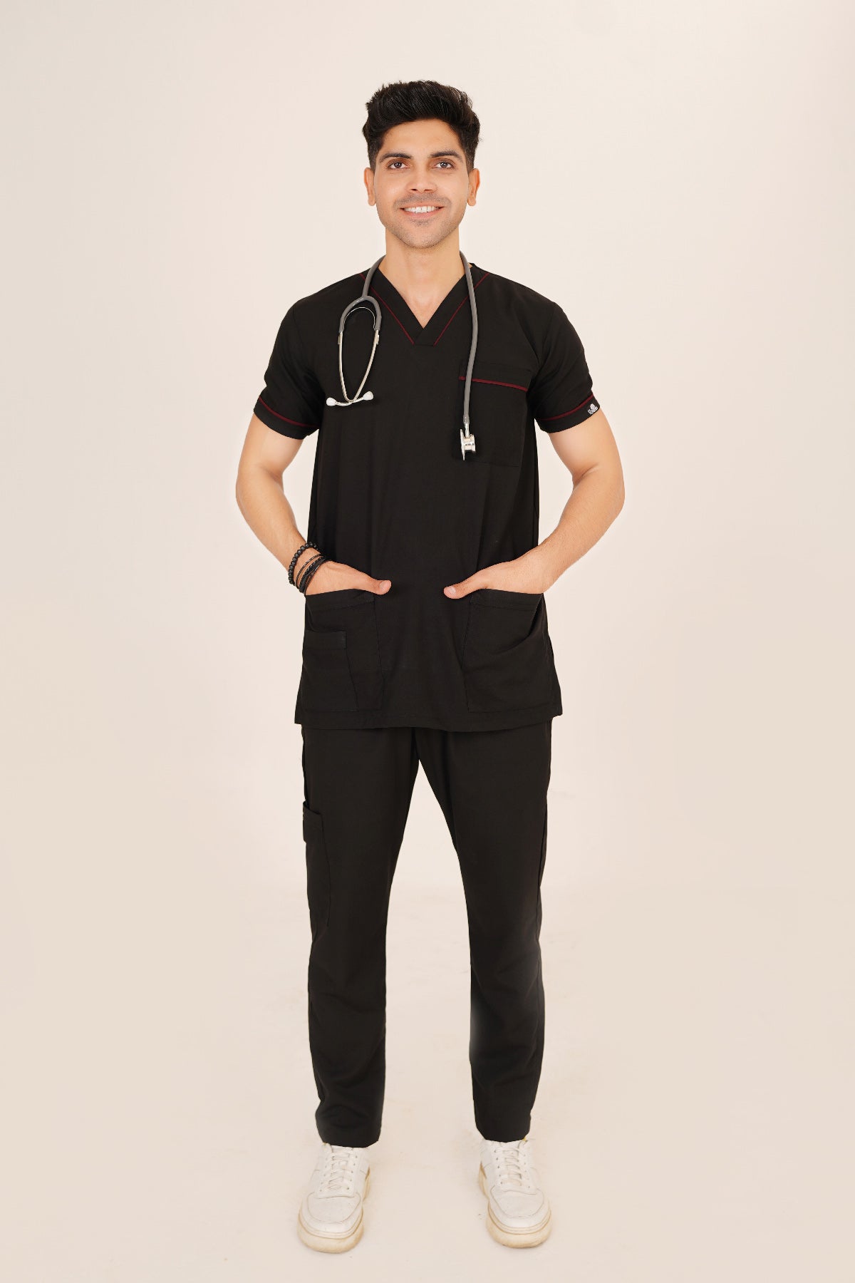 V-Neck 4 Pockets Scrub-Kit