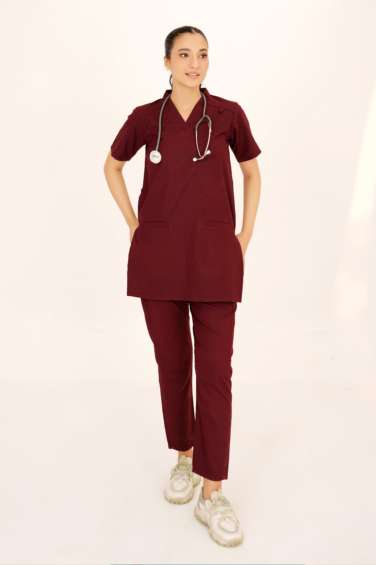 V-Neck 2Pockets Scrub-Kit